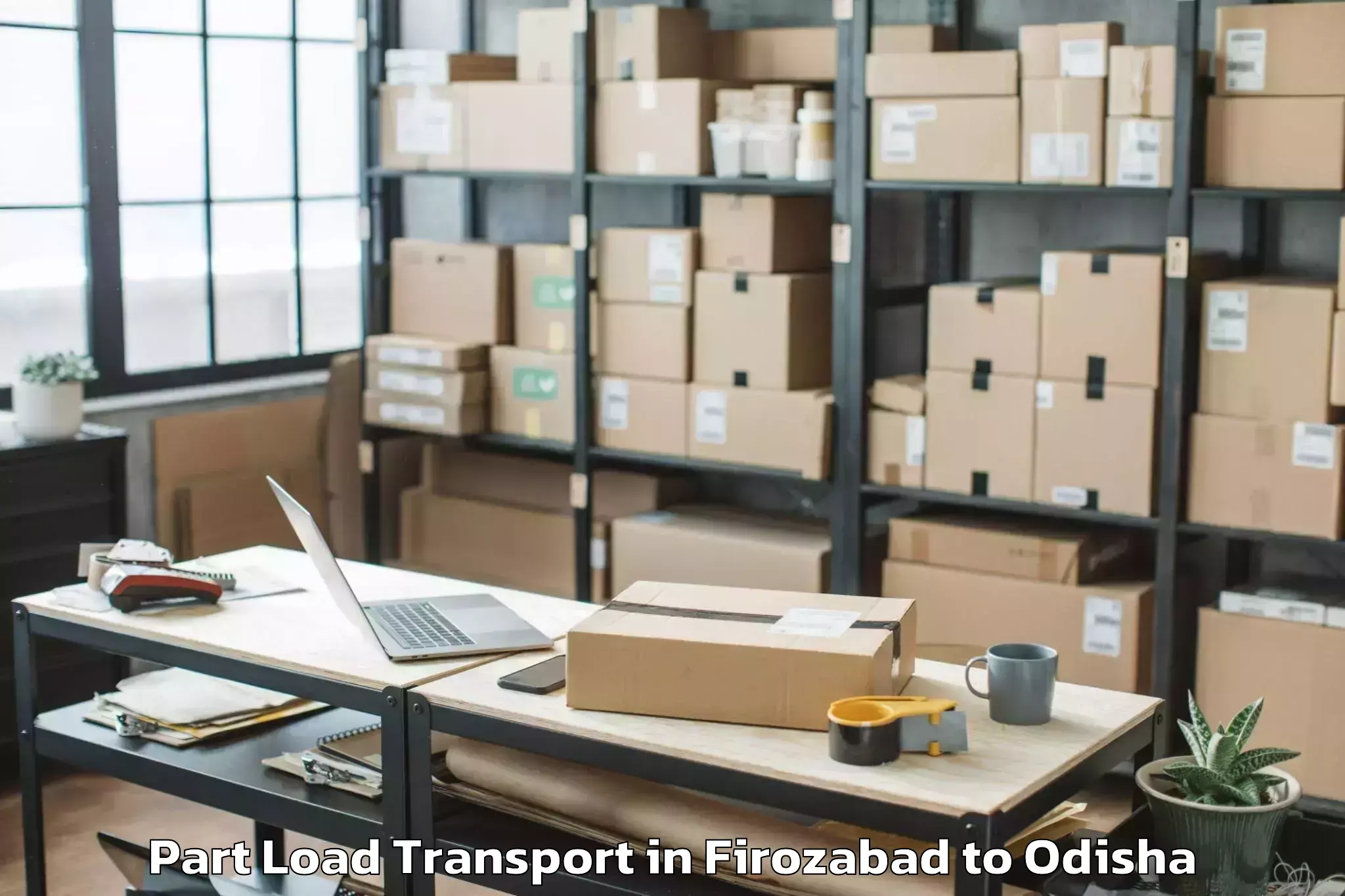 Trusted Firozabad to Binka Part Load Transport